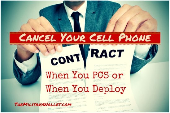 Military Cancel Cell Phone Contract