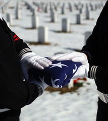 military funeral honors flag presentation speech