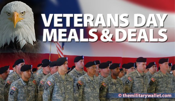 Veterans Day free meals and discounts for military and veterans