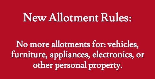New Allotment Rules