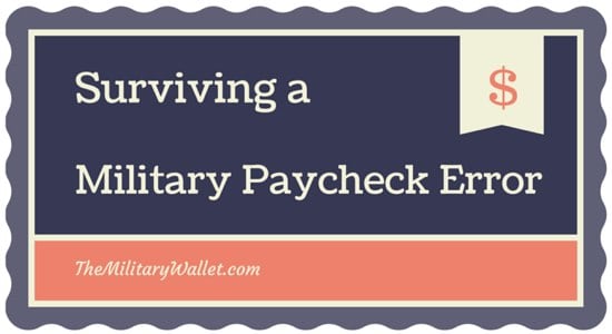 Military Paycheck Error