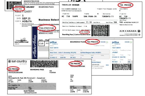 TSA PreCheck Boarding Passes