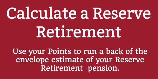 Reserve Retirement Pay Chart