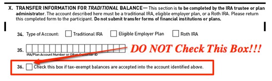 How to Rollover TSP Tax-Exempt Contributions - Partial Transfer