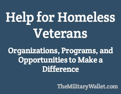 Help for Homeless Veterans