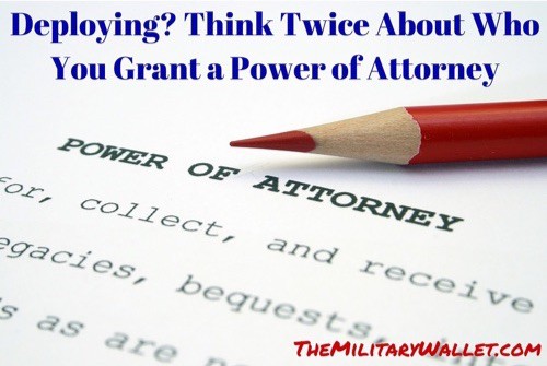 Deploying - Power of Attorney