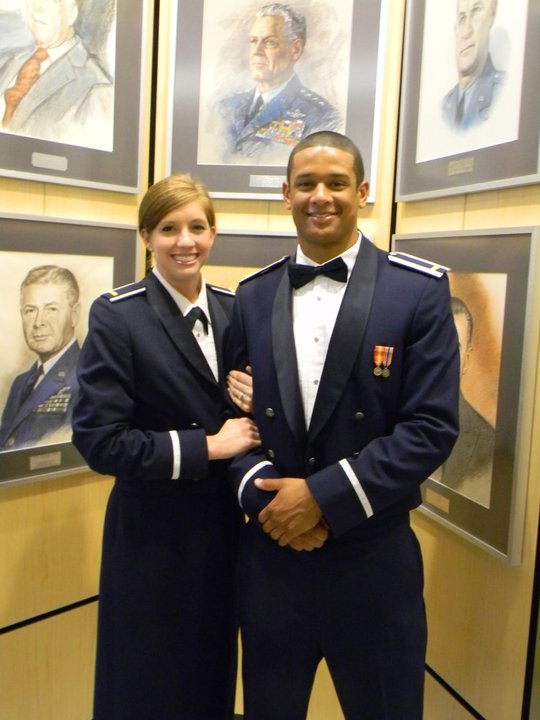 commissioned couple Air force