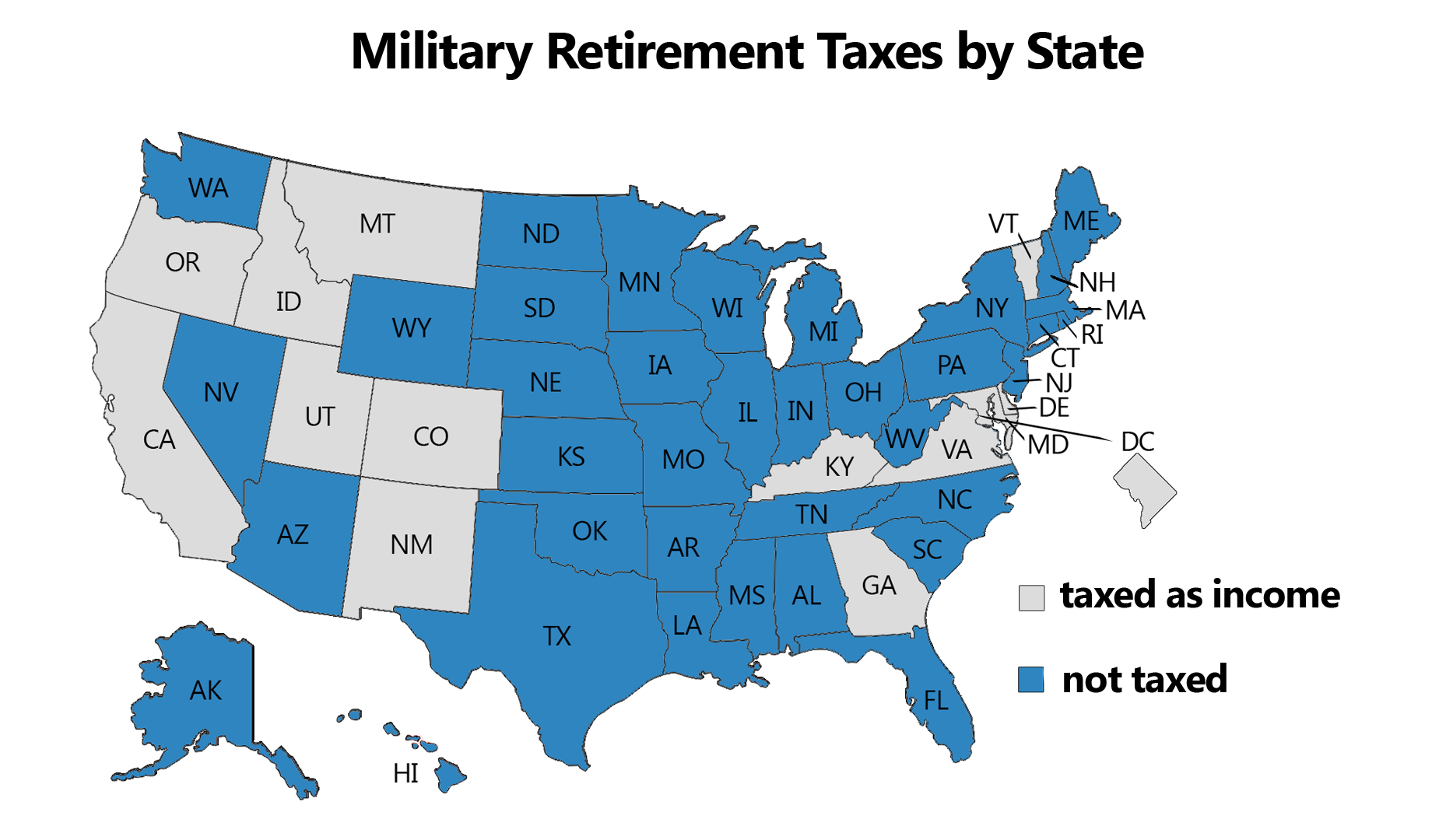 2024 State Taxes On Military Retirement Pay