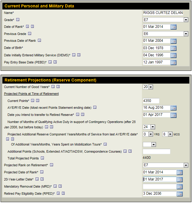 air force 20 year retirement pay