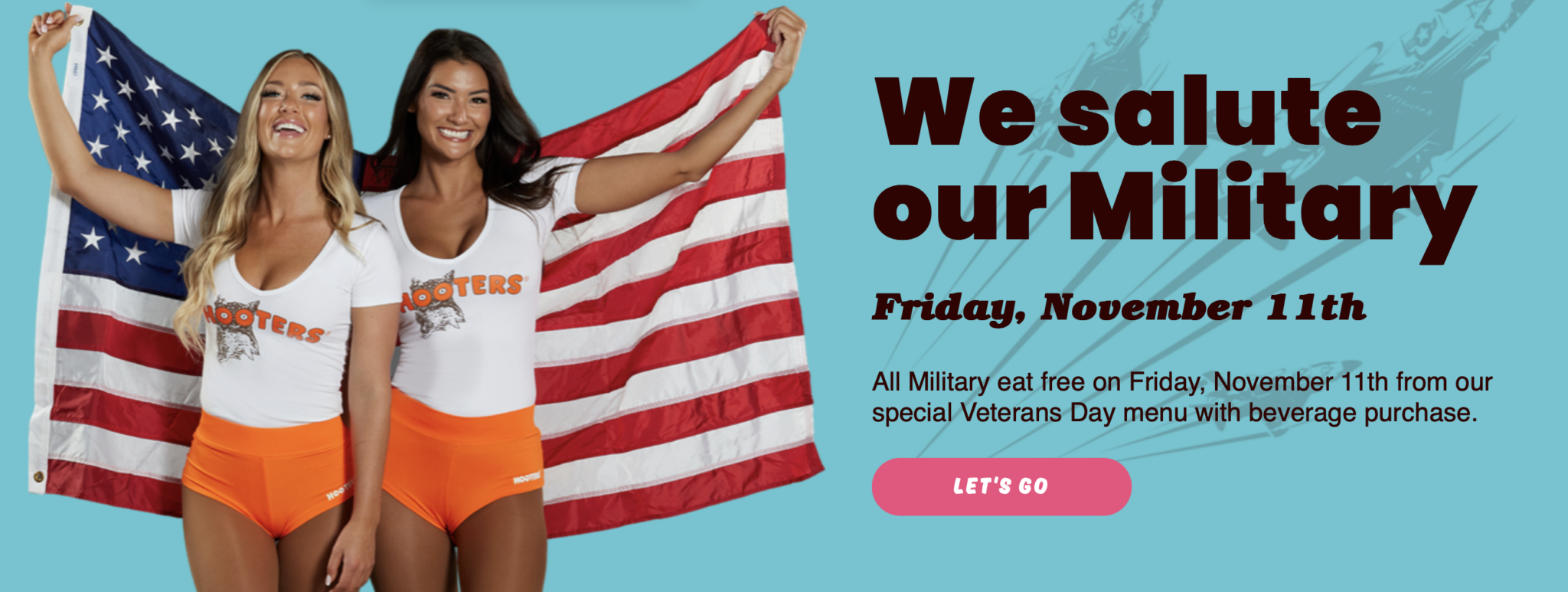 2024 Hooters Military Discount Veterans Day Deal Guide
