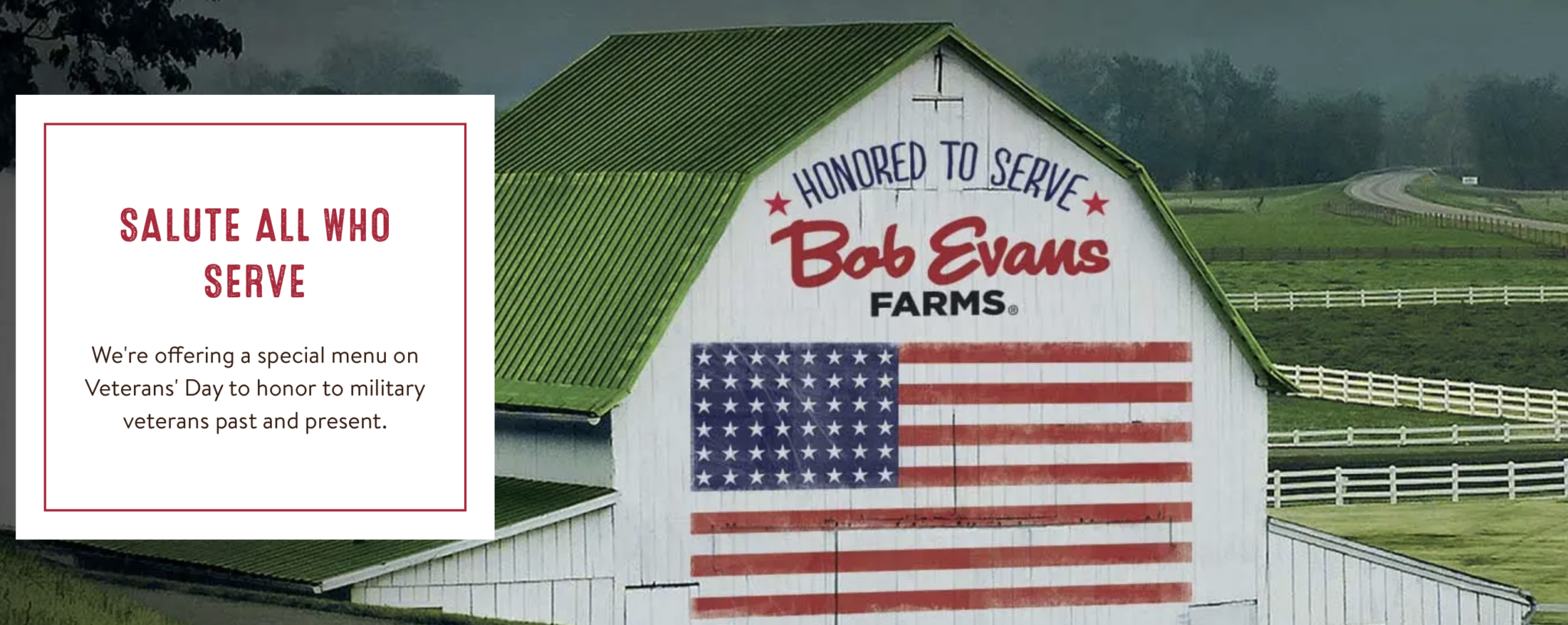 2024 Bob Evans Veterans Day Military Discount