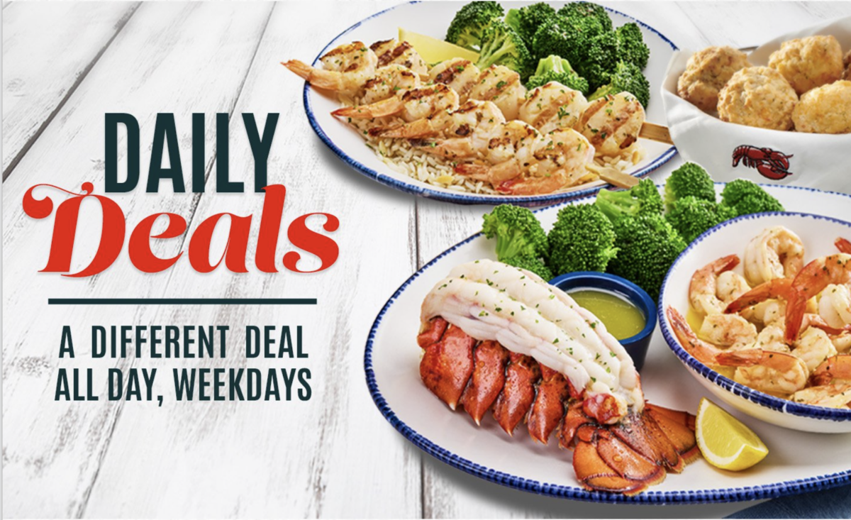 Specials at deals red lobster today