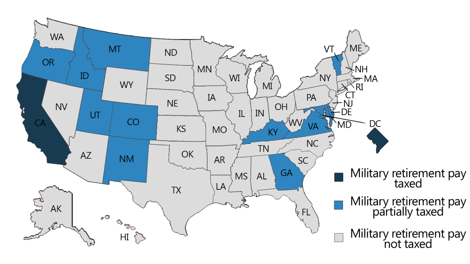 2024 State Taxes On Military Retirement Pay