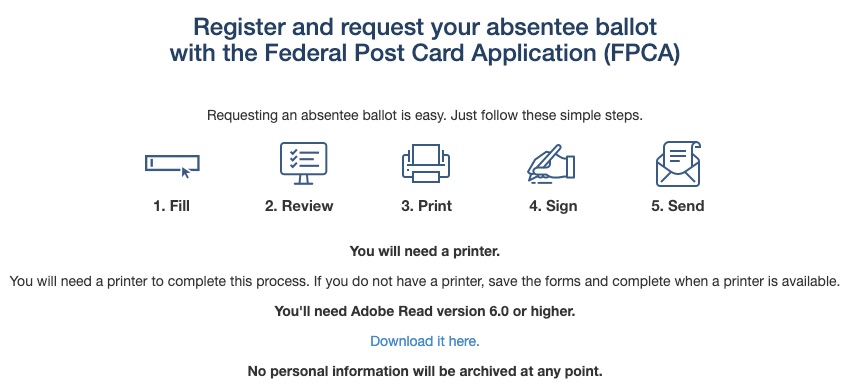 register for absentee ballot